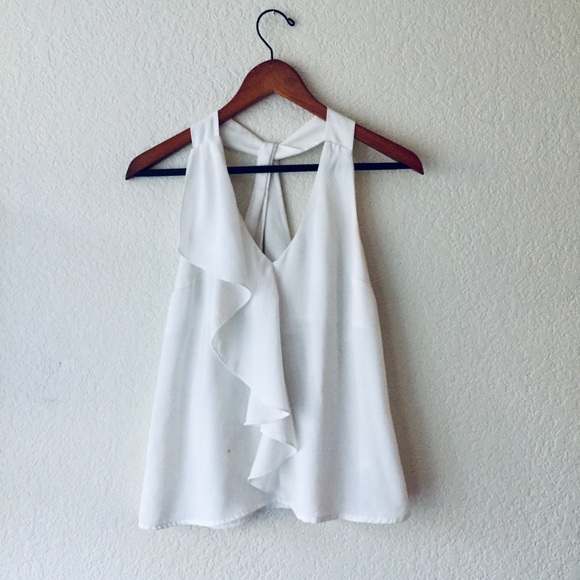H&M Tops - White Dressy Racerback Top